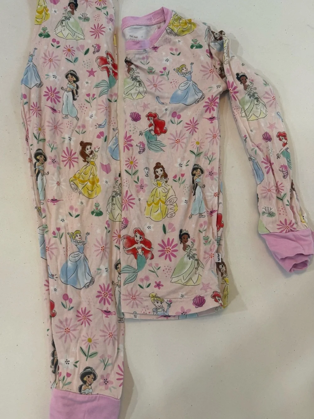 Little Sleepies size 4 OG Pink Princess Character Pajamas